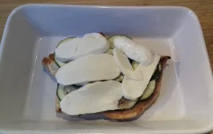 rakott cukkinis csirkemell összeállítása