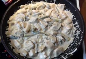 stroganoff csirkemell ragu