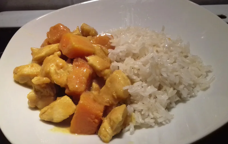 sütőtökös csirkemell ragu