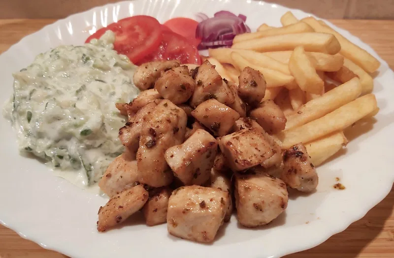 házi gyros csirkemellből