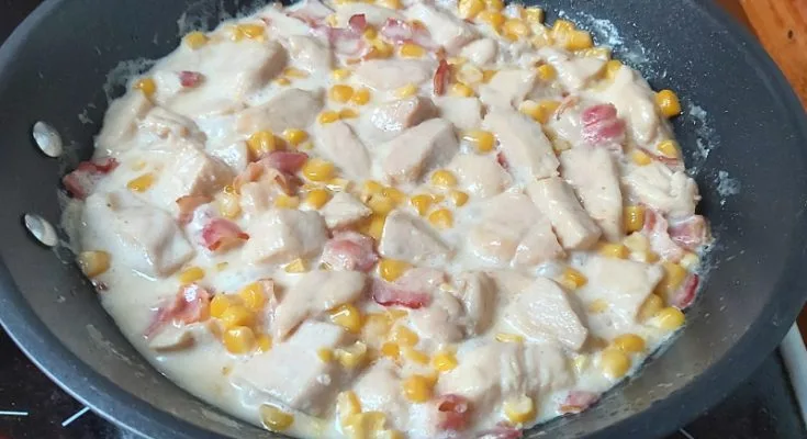 tejszínes kukoricás csirkemell