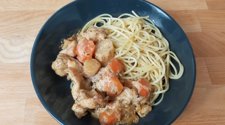 Eszterházy csirkemell spagettivel