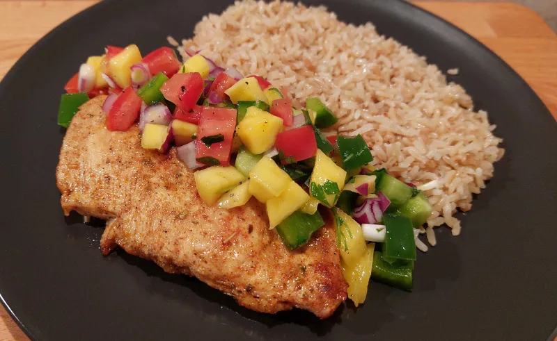 cajun csirkemell mangó salsával