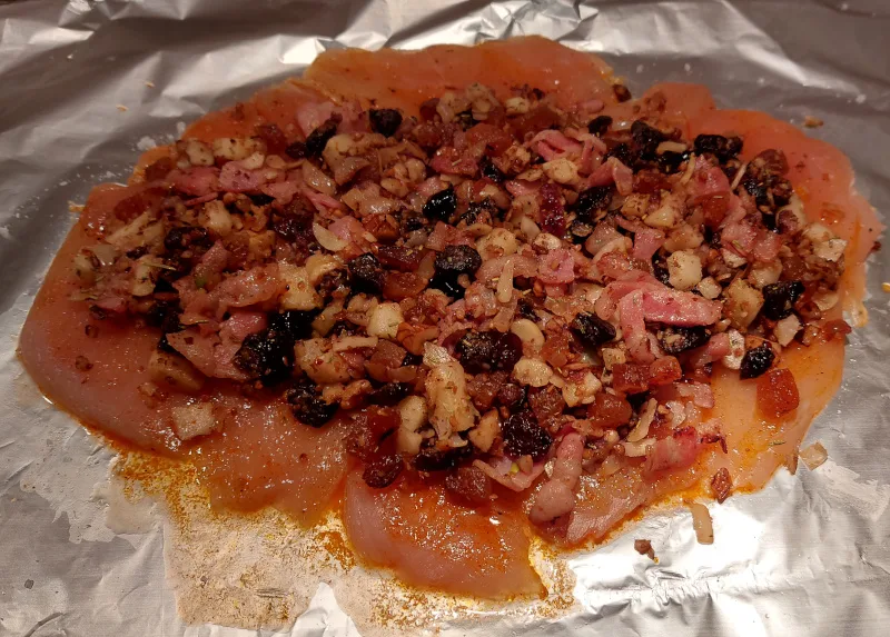 töltött csirkemell összeállítása