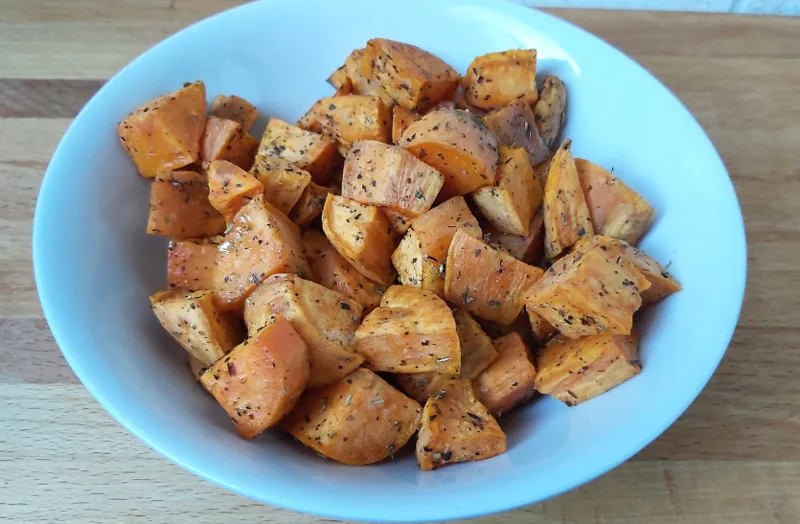 sütőben sült édesburgonya