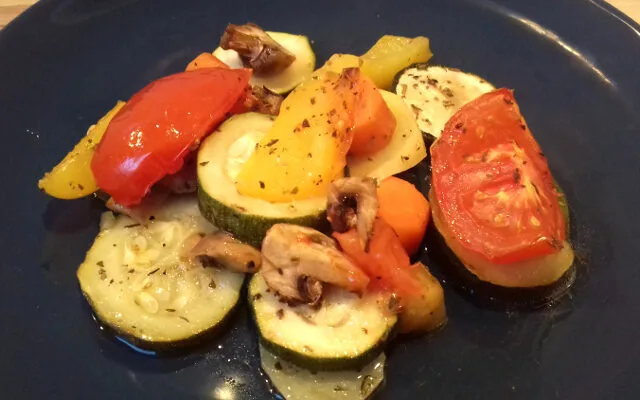 sütőben sült zöldségek