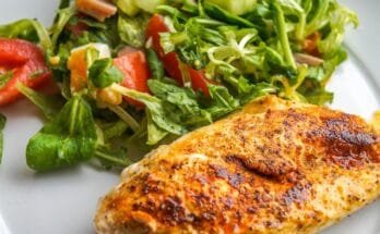 diétás csirkemell salátával